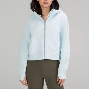 NWOT- Lululemon Scuba Oversized Full Zip in Powdered Blue